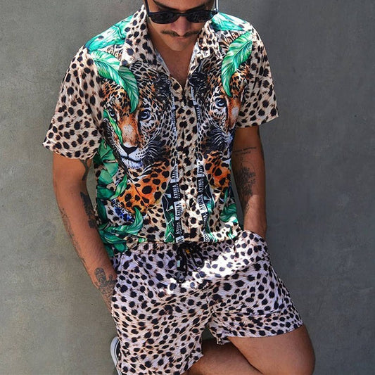 Herrenkombination Animal Print